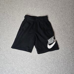 Nike Youth Child Athletic Black Elastic Waist Graphic Logo Shorts -‎ Size S